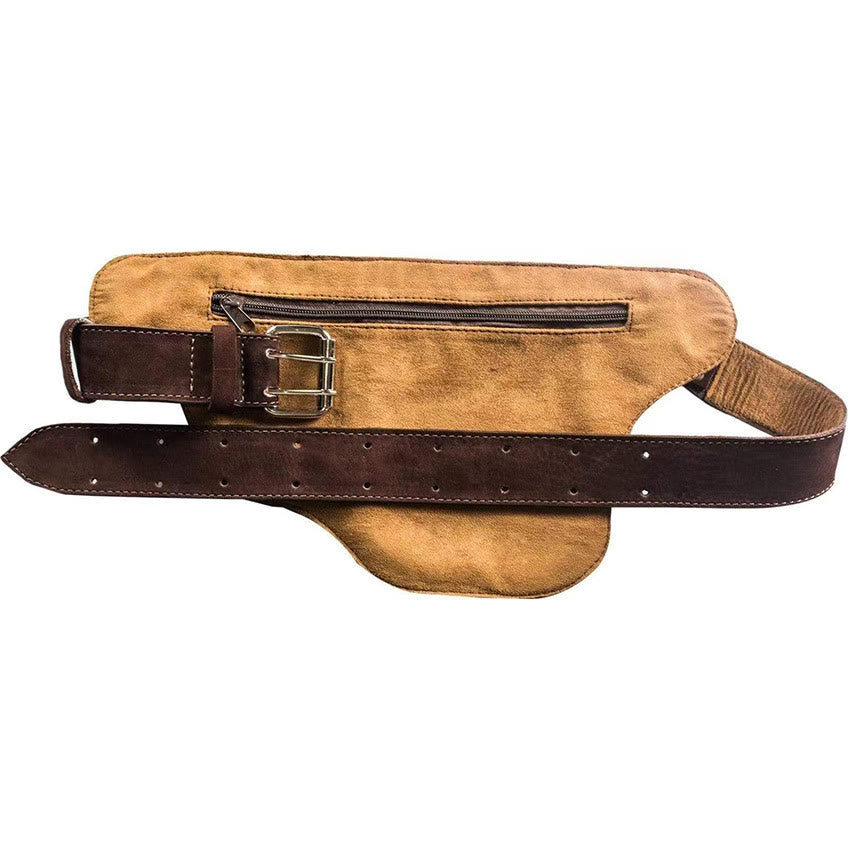 Riñonera unisex de cuero con botón para guardar el teléfono retro - image 4