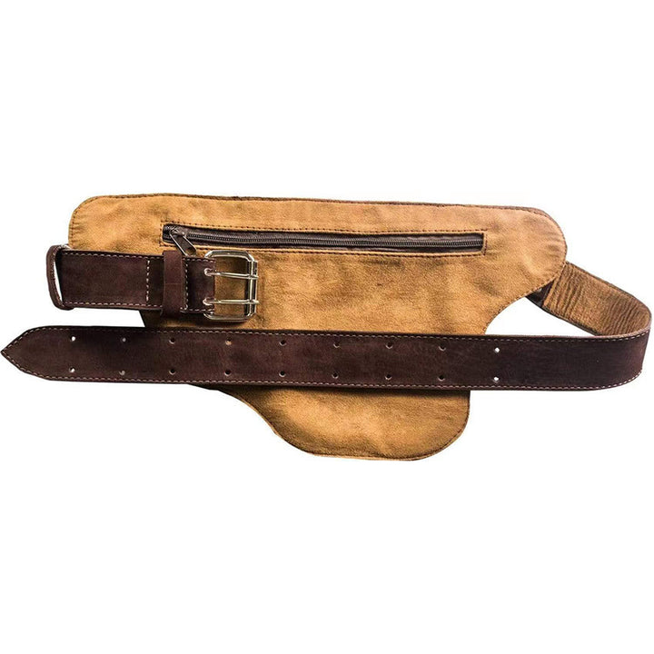 Riñonera unisex de cuero con botón para guardar el teléfono retro - image 4