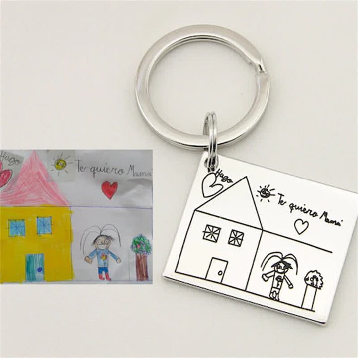 Llavero con dibujo infantil real de Creative Cutsom - image 3