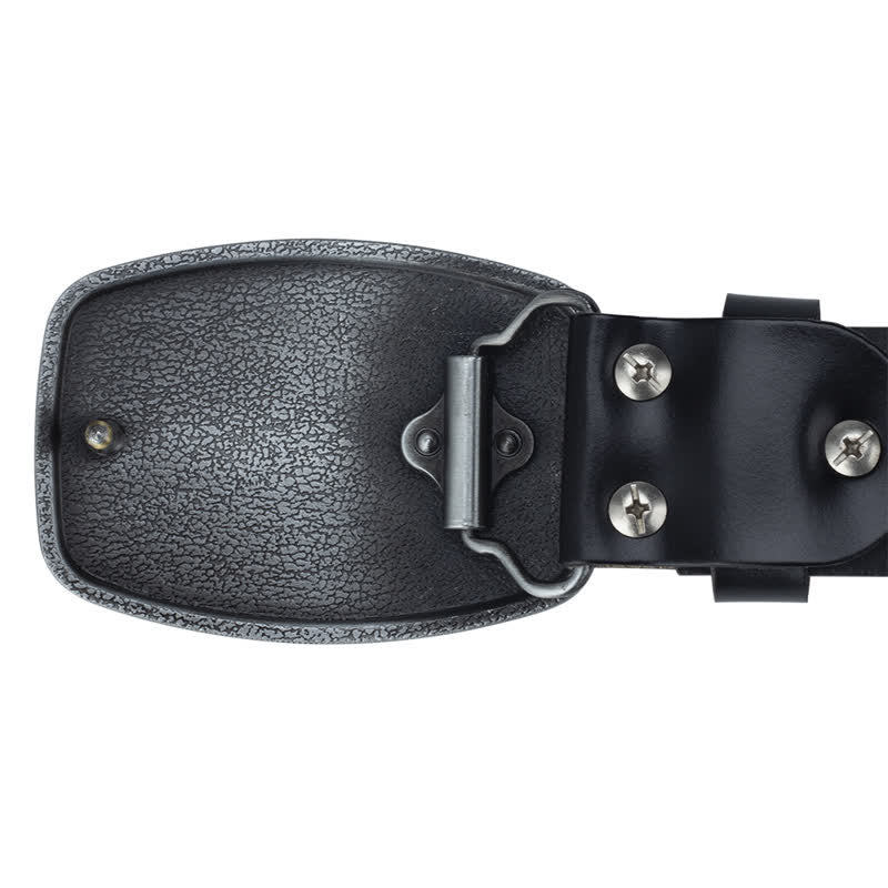 Cinturón de cuero retro con águila americana y libertad para hombre