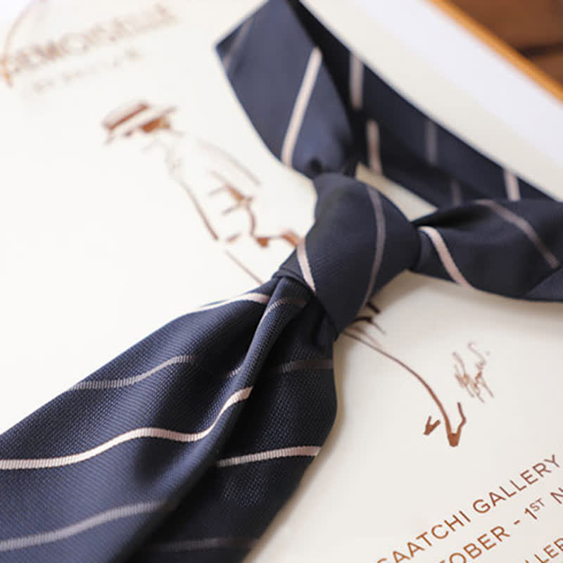 Corbata clásica de rayas para uso diario en la oficina para hombre