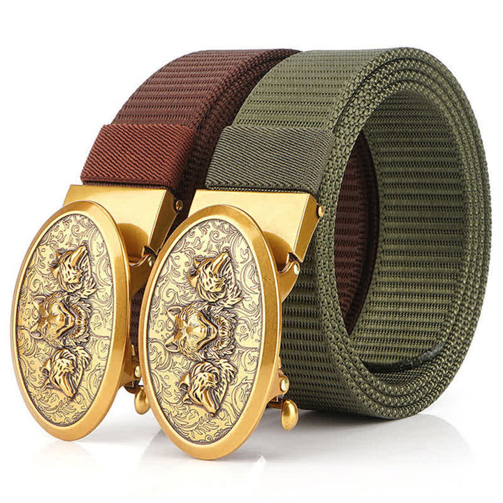 Cinturón de nailon sencillo Hungry Wolves para hombre