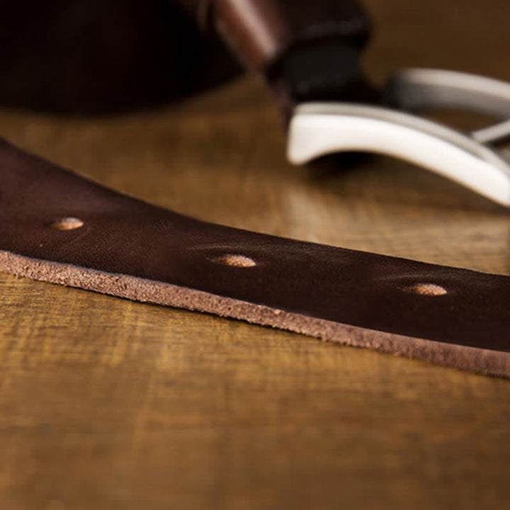 Cinturón de cuero personalizado original para hombre