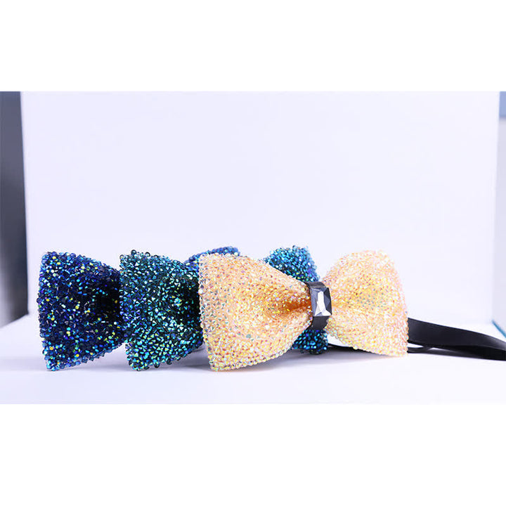 Pajarita con cristales brillantes y estrellas para hombre