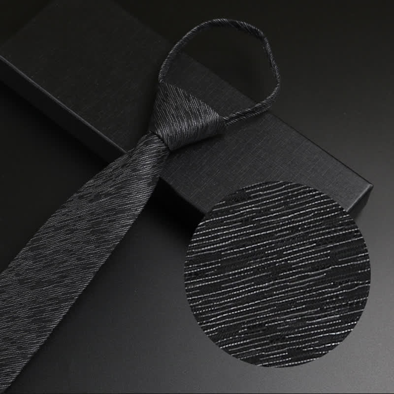 Corbata con cremallera azul grisácea para hombre Horizon