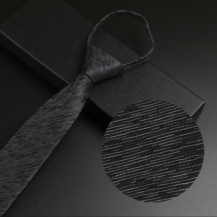 Corbata con cremallera azul grisácea para hombre Horizon