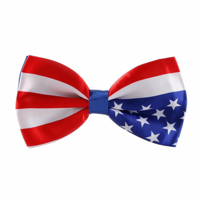 Pajarita con bandera patriótica para hombre
