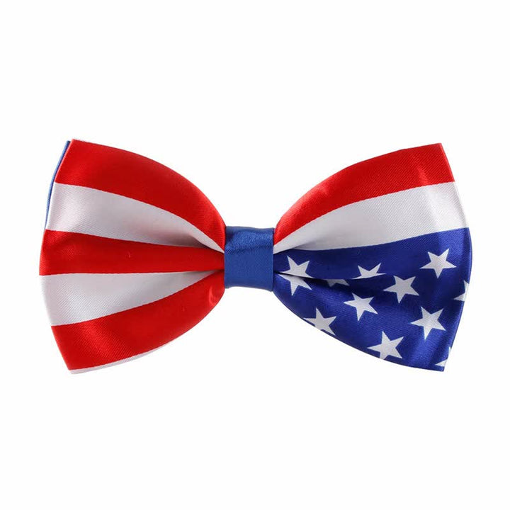 Pajarita con bandera patriótica para hombre