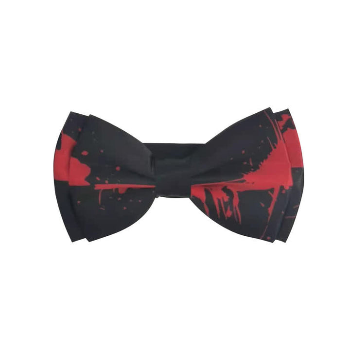 Pajarita de hombre con calavera salpicada de sangre para Halloween