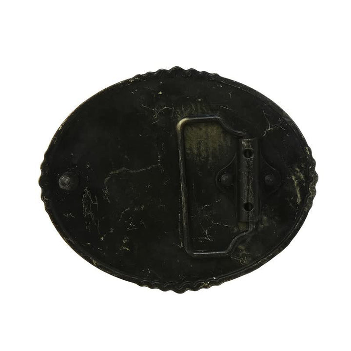 Cinturón de cuero con hebilla Cowboys Of Faith para hombre, hecho a mano
