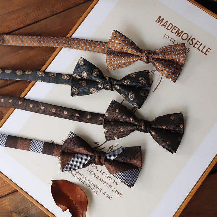 Pajarita vintage delicada y sencilla para hombre