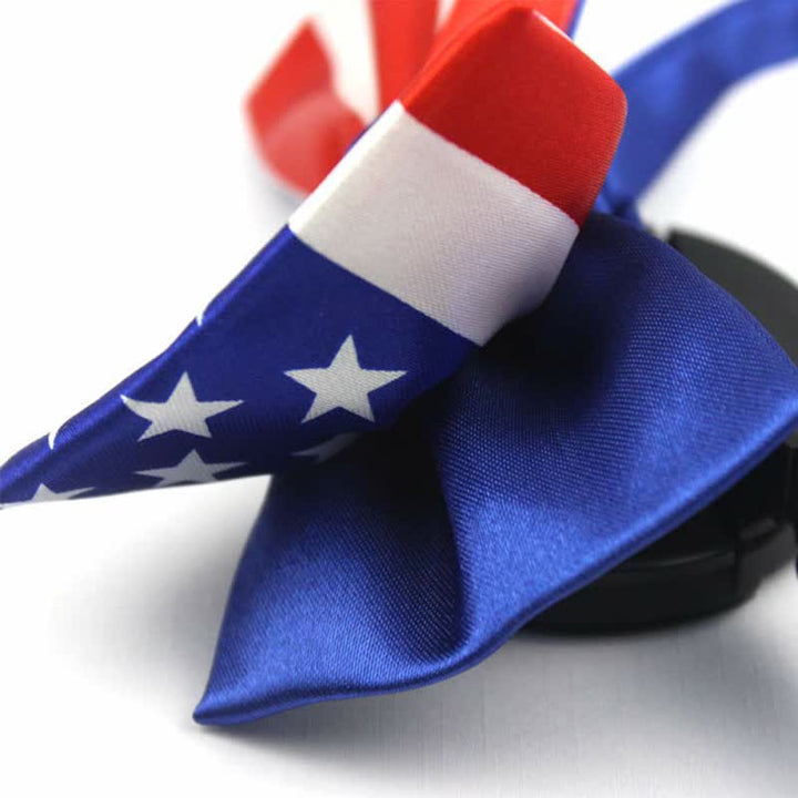 Pajarita con bandera patriótica para hombre