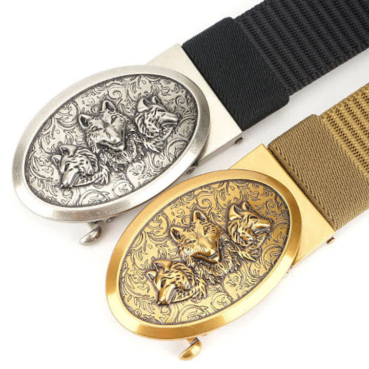 Cinturón de nailon sencillo Hungry Wolves para hombre