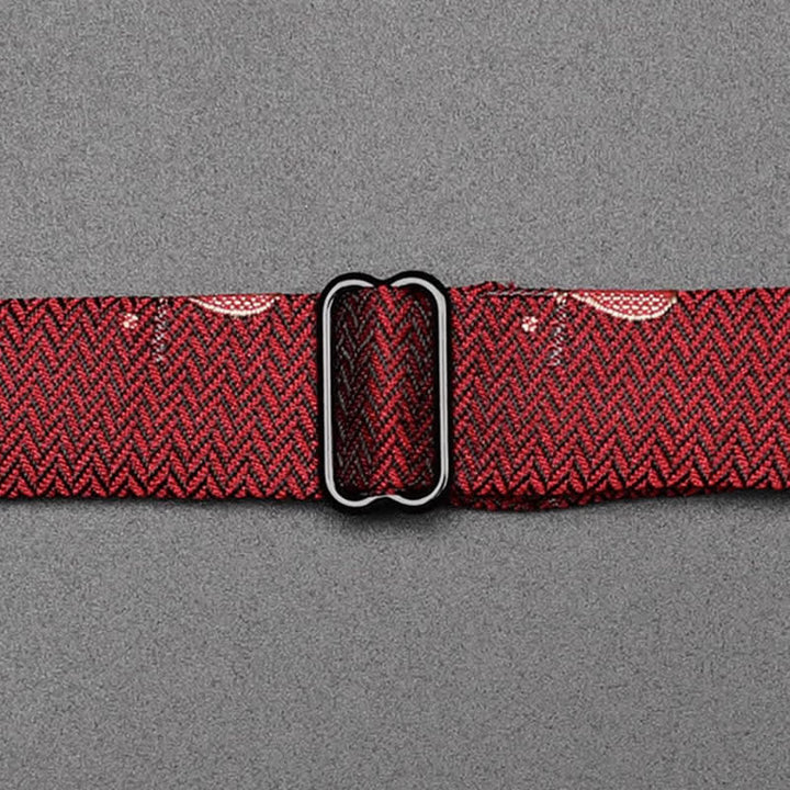 Pajarita de lujo para hombre en color burdeos con forma de raqueta de tenis