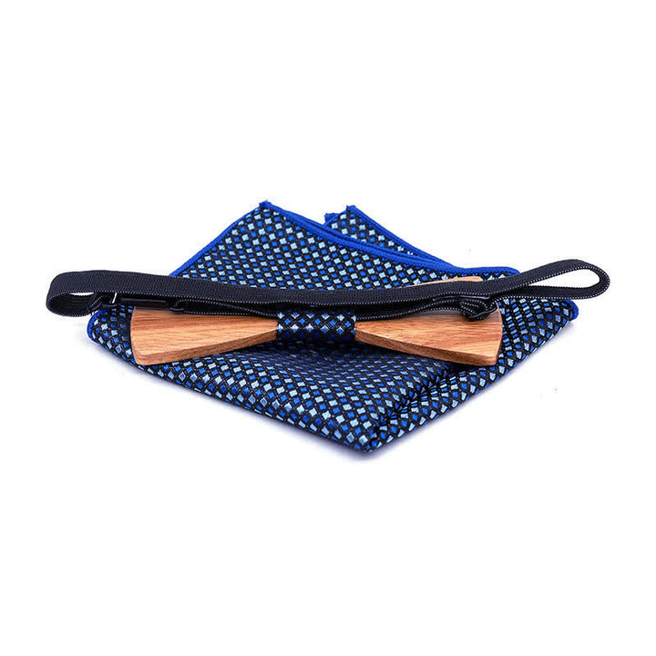 Juego de 3 pajaritas de madera con forma de alce navideño para hombre