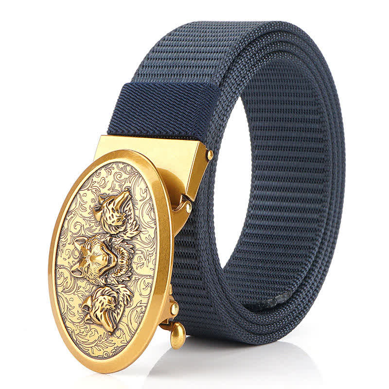 Cinturón de nailon sencillo Hungry Wolves para hombre