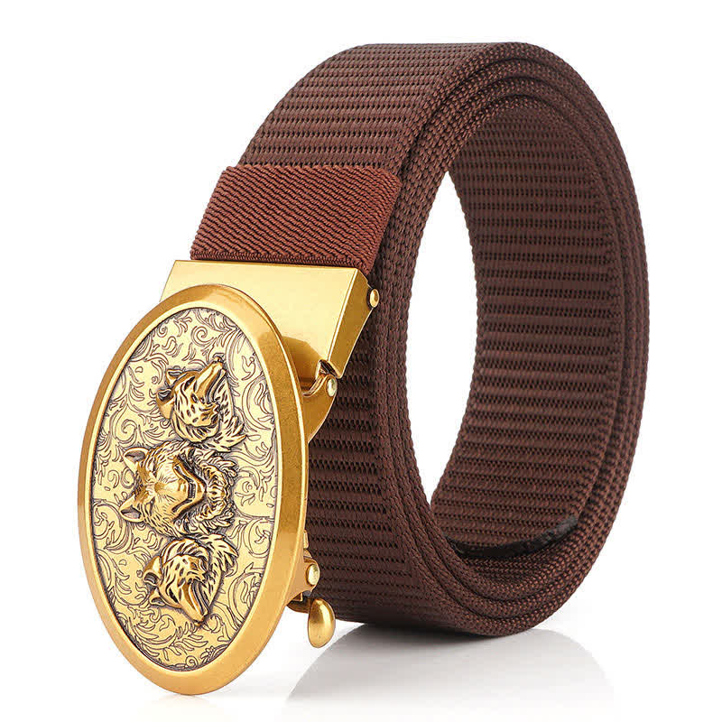 Cinturón de nailon sencillo Hungry Wolves para hombre