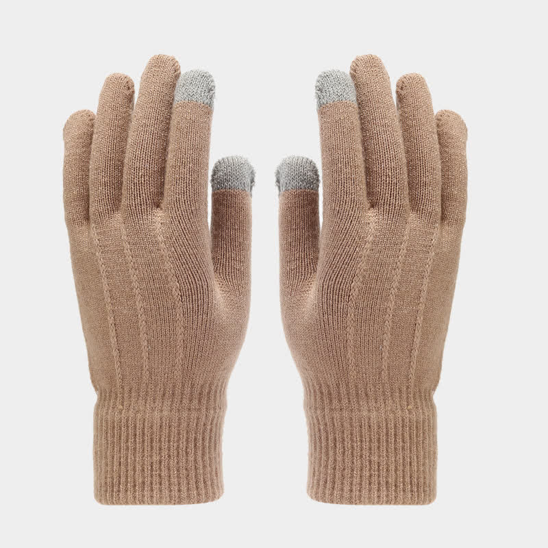 Conjunto de 3 piezas unisex clásico, versátil, con gorro, bufanda y guantes.