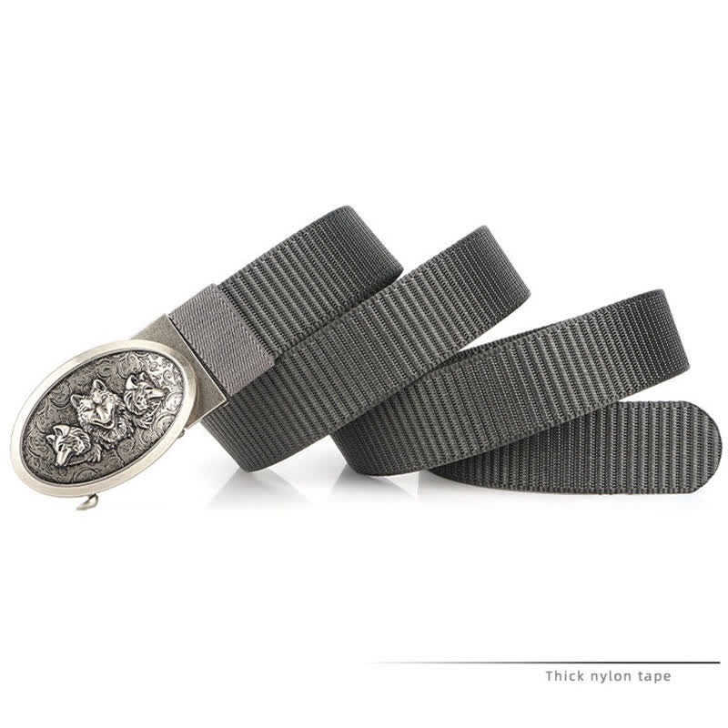 Cinturón de nailon sencillo Hungry Wolves para hombre