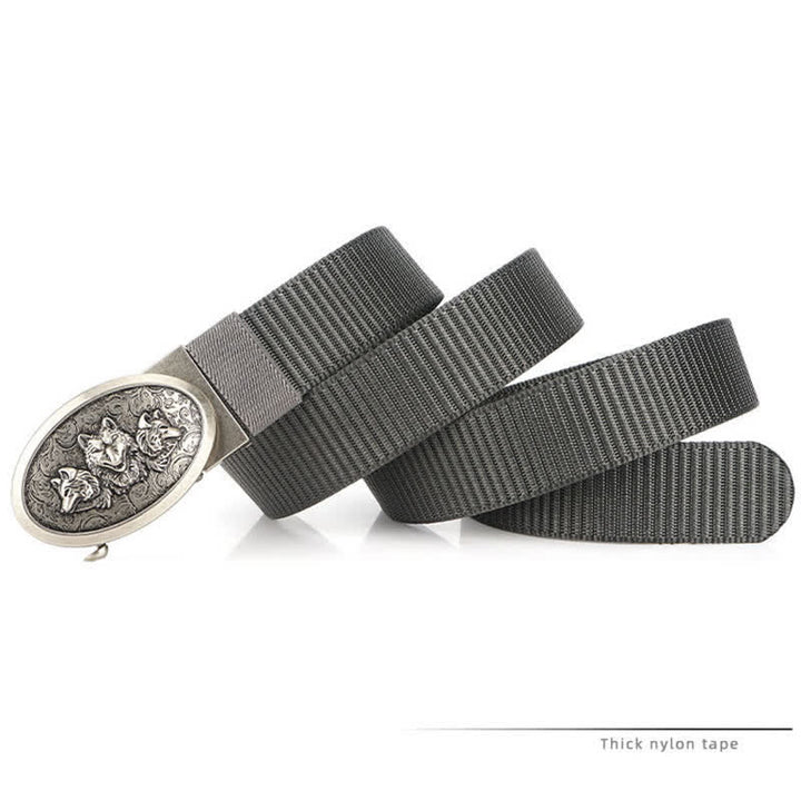 Cinturón de nailon sencillo Hungry Wolves para hombre