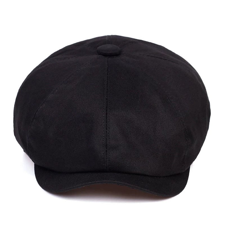 Gorra de boina octogonal de algodón británico Newsboy
