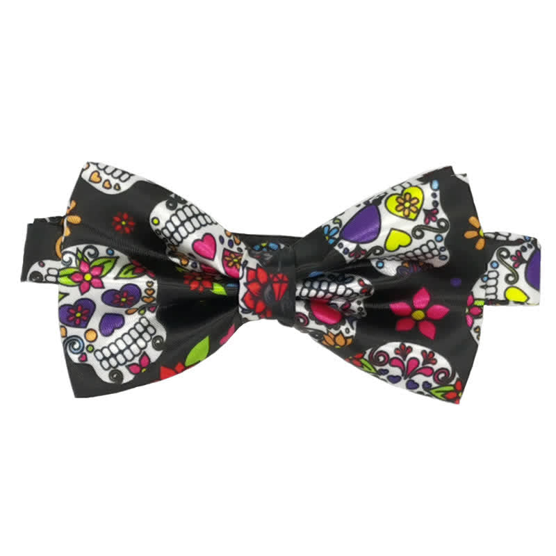 Pajarita de hombre con calavera salpicada de sangre para Halloween