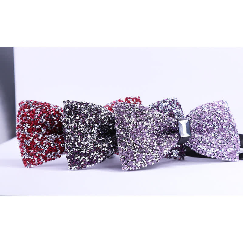 Pajarita con cristales brillantes y estrellas para hombre