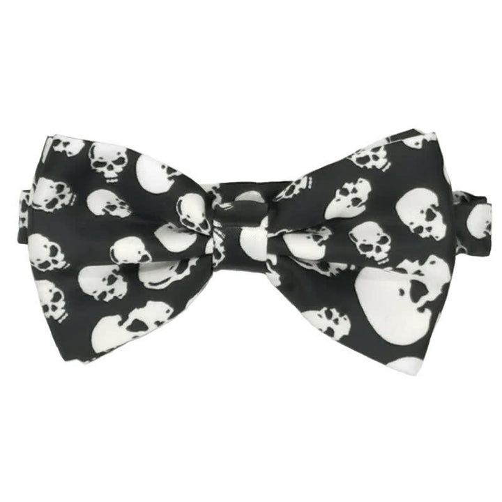 Pajarita de hombre con calavera salpicada de sangre para Halloween