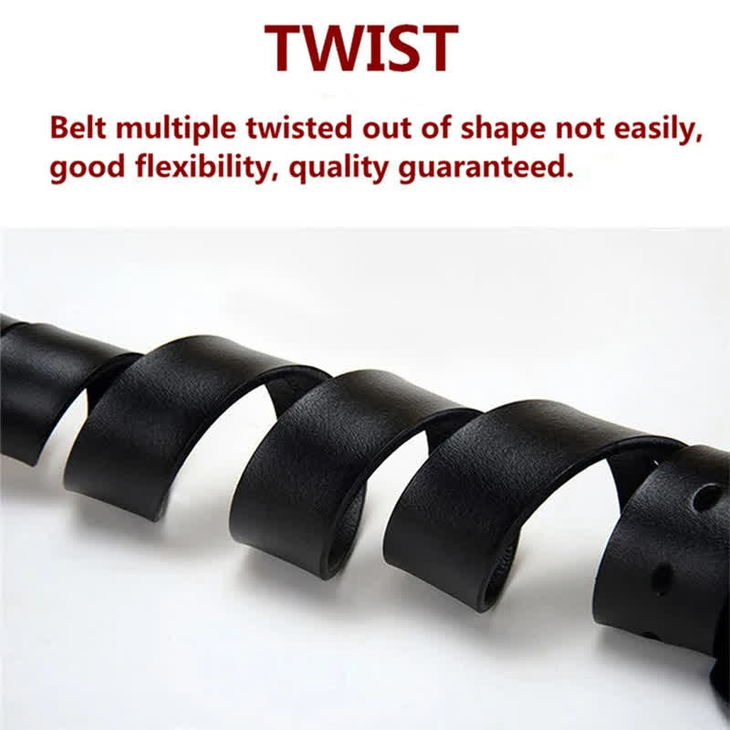 Cinturón de cuero para motocicleta con locomotora punk para hombre