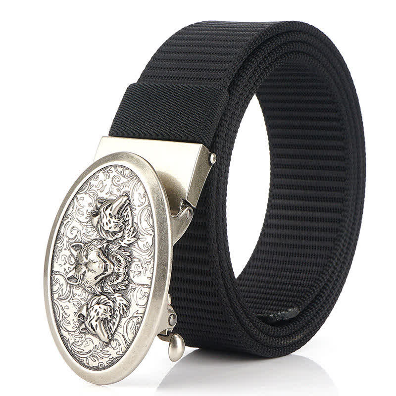 Cinturón de nailon sencillo Hungry Wolves para hombre