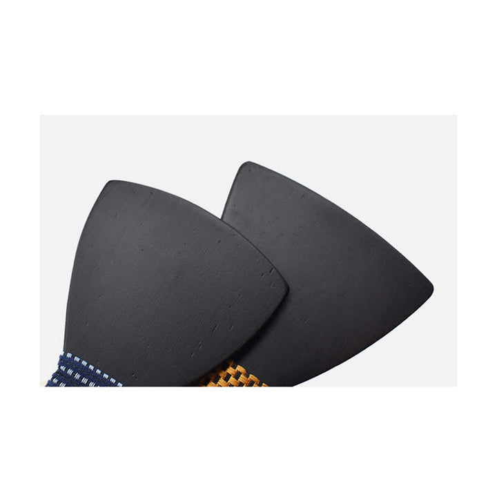 Juego de 2 gemelos de pajarita de madera negros para hombre