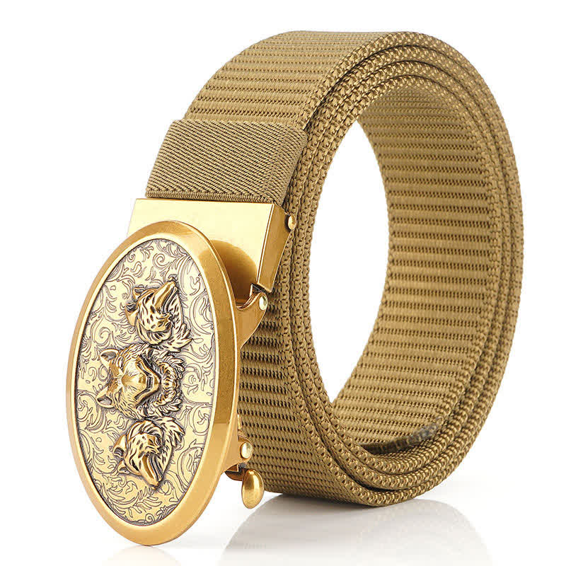 Cinturón de nailon sencillo Hungry Wolves para hombre