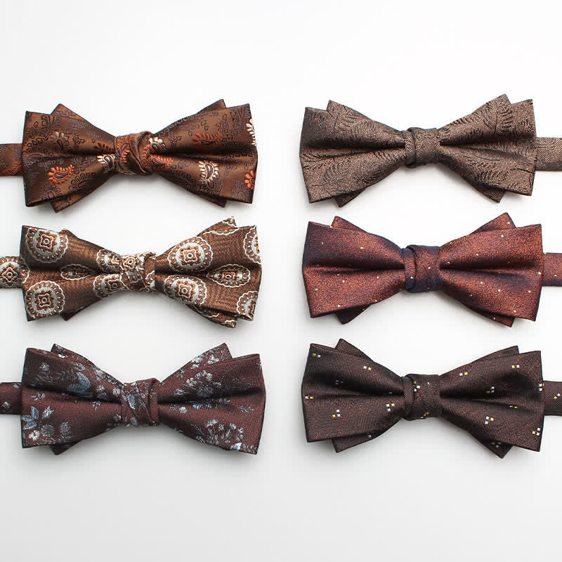 Pajarita formal clásica estampada para hombre