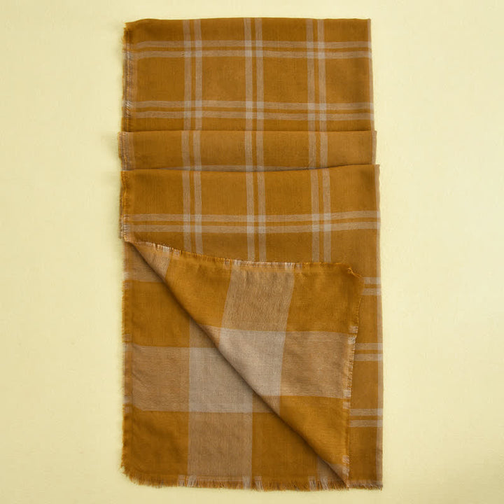 Bufanda informal de cuadros estilo británico para hombre