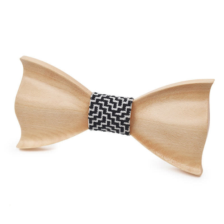Pajarita clasica de madera de arce para hombre