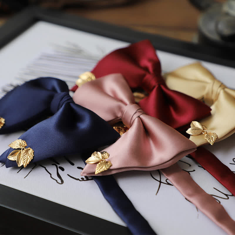 Pañuelo de bolsillo extragrande con hojas y doble capa para hombre