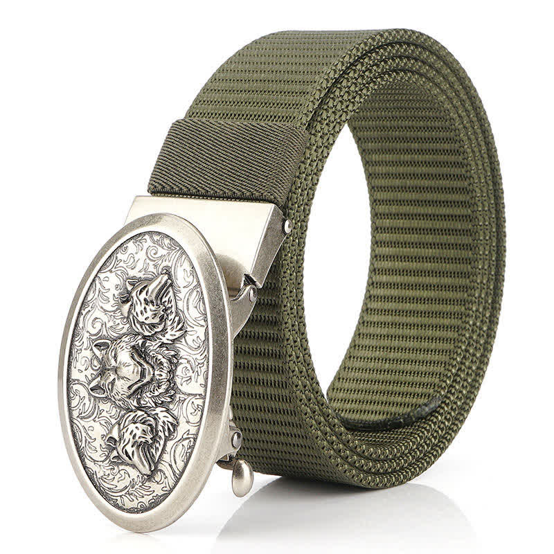 Cinturón de nailon sencillo Hungry Wolves para hombre