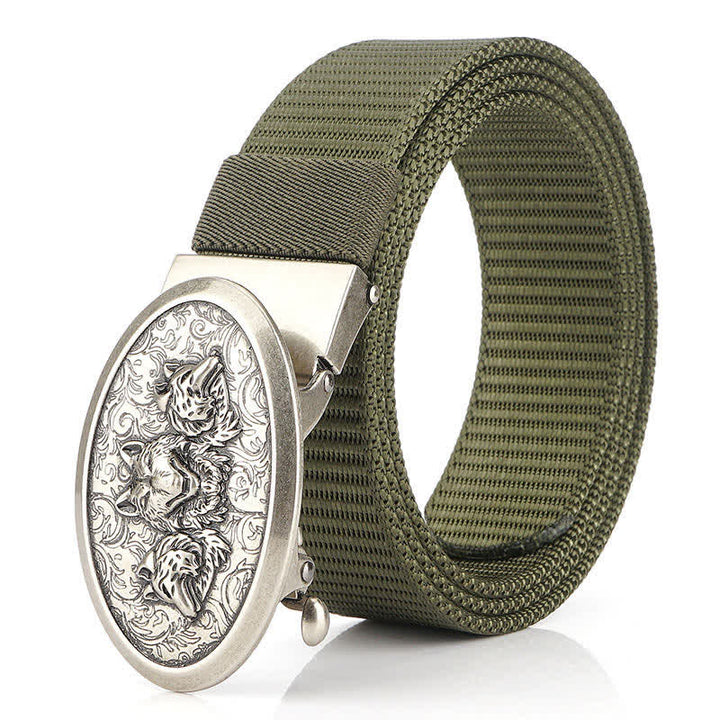 Cinturón de nailon sencillo Hungry Wolves para hombre