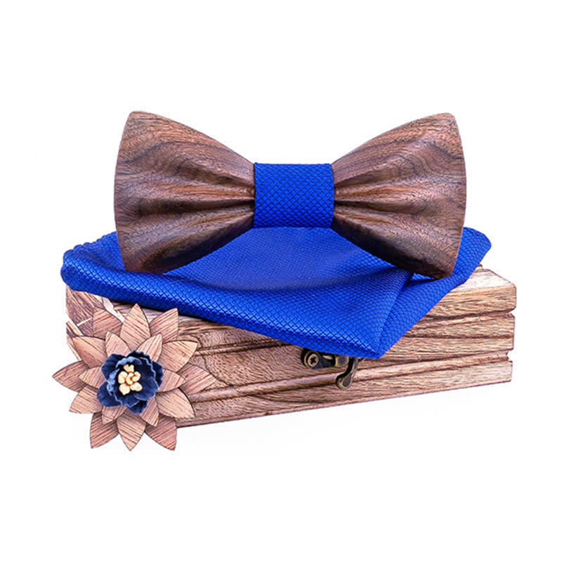 Juego de 3 pajaritas de madera con pliegues tallados a mano para hombre