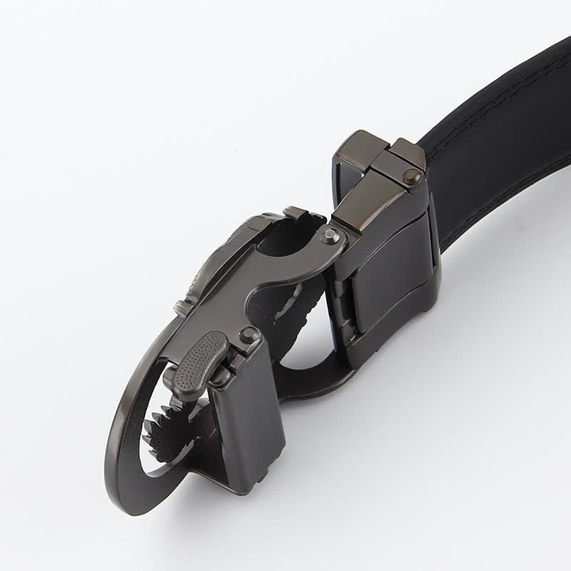 Cinturón de cuero con trinquete automático Dragon Business para hombre