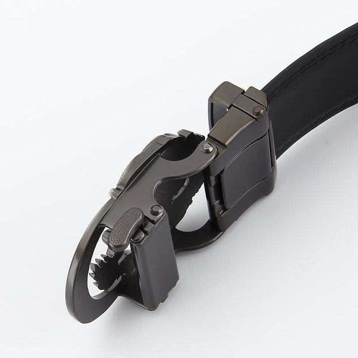Cinturón de cuero con trinquete automático Dragon Business para hombre