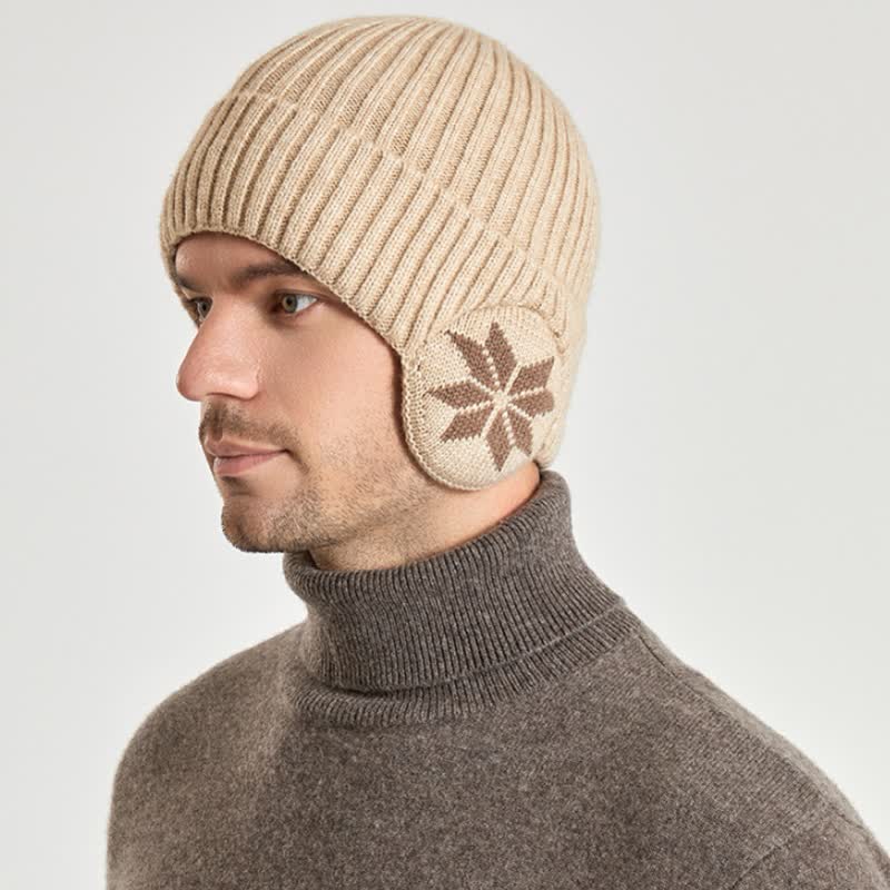 Gorro de punto grueso y cálido para invierno unisex.