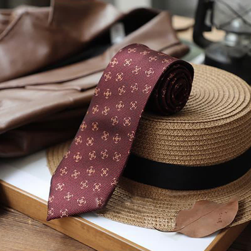 Corbata de hombre con ancla y timón de barco de navegación