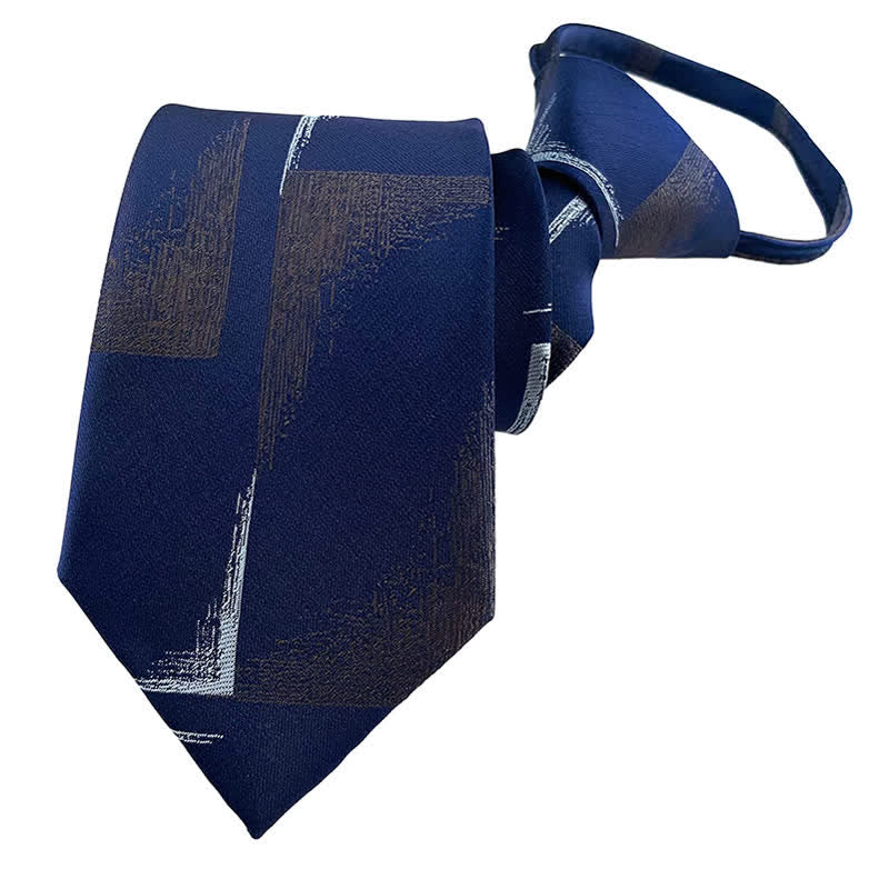 Corbata con cremallera azul grisácea para hombre Horizon