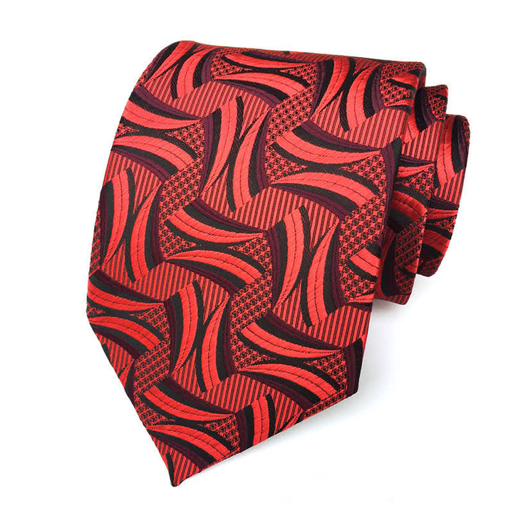 Corbata abstracta geométrica artística para hombre