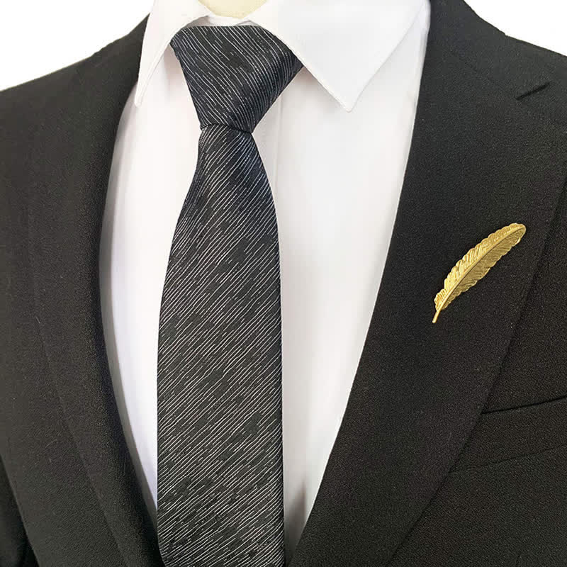 Corbata con cremallera azul grisácea para hombre Horizon