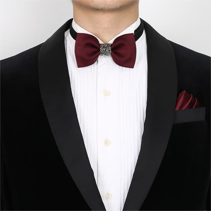 Pajarita con detalles brillantes en el centro para hombre - image 1