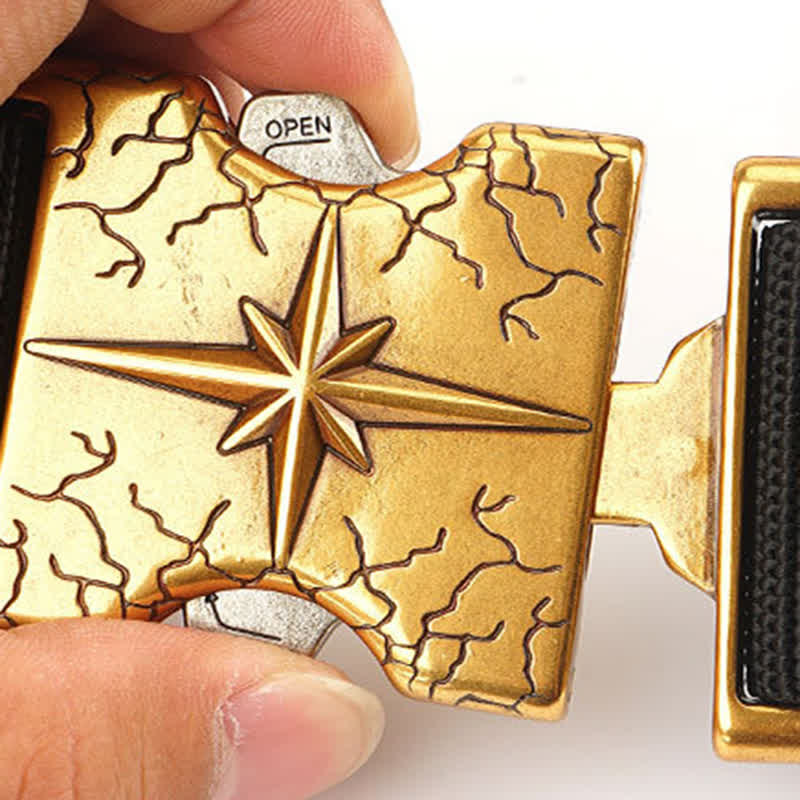 Cinturón elástico de lona táctico de liberación rápida para hombre