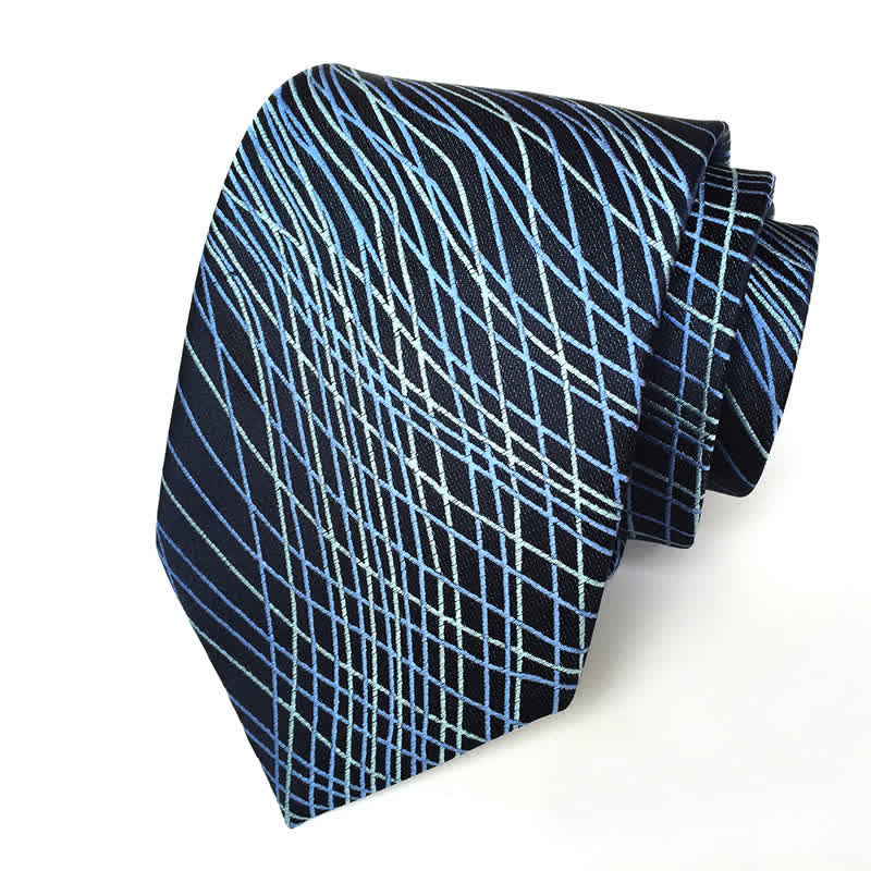 Corbata abstracta geométrica artística para hombre