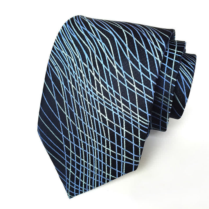 Corbata abstracta geométrica artística para hombre